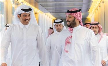 ولي العهد السعودي يستقبل أمير قطر وملك الأردن في جدة