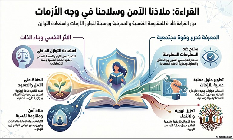 «قراءة الكتب».. الملاذ الآمن في ظل الأزمات والعواصف