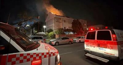 الاحتلال: إصابة 14 شخصاً جراء شظايا صاروخ إيراني