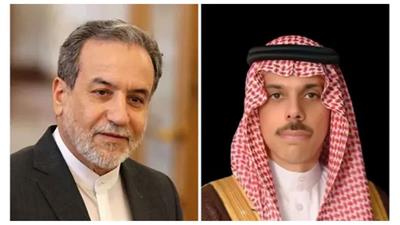 وزير الخارجية السعودي ونظيره الإيراني يبحثان مجريات الأوضاع وسبل الحد من وتيرة التوتر