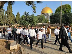 عشرات المستوطنين يقتحمون باحات المسجد الأقصى تحت حماية الاحتلال