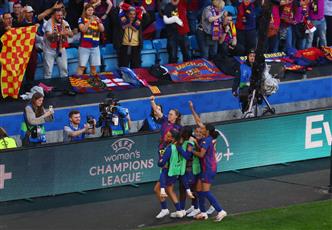 سيدات برشلونة على عرش أوروبا مجدداً برباعية تاريخية في شباك ليون