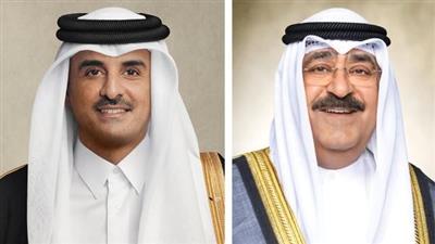 سمو الأمير يجري اتصالا هاتفيا بأمير دولة قطر