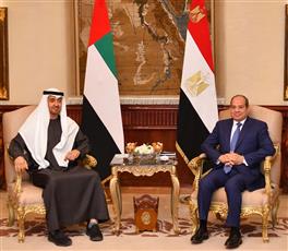 الرئيسان المصري والإماراتي يبحثان تطورات الشرق الأوسط