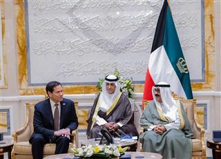سمو الأمير يستقبل وزير الخارجية الأمريكي بمناسبة زيارته الرسمية للبلاد
