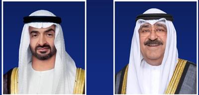 سمو الأمير وسمو ولي العهد على رأس مستقبلي رئيس دولة الإمارات لدى وصوله للبلاد في زيارة أخوية