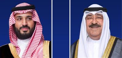 سمو الأمير يتلقى اتصالا من ولي العهد رئيس مجلس الوزراء السعودي أكد خلاله تضامن المملكة الكامل مع الكويت