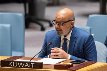 مندوب الكويت بالأمم المتحدة: تجويع المدنيين بالنزاعات تهديد للسلم والأمن الدوليين ويتطلب تنفيذاً لقرارات مجلس الأمن