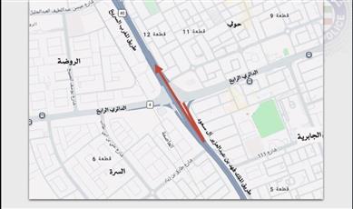 المرور: إغلاق الحارتين البطيئة والوسطى على طريق الملك فهد باتجاه الكويت