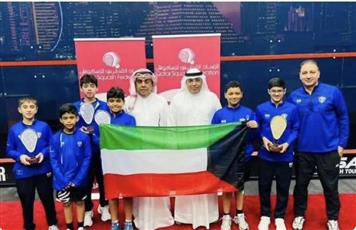 4 ميداليات لمنتخب الكويت للناشئين في بطولة قطر المفتوحة للاسكواش