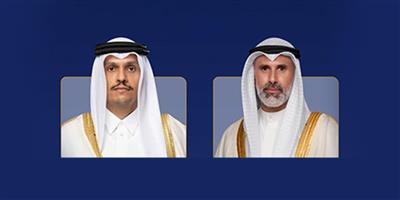 وزير الخارجية يبحث مع نظيره القطري آخر التطورات الإقليمية