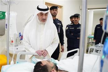 النائب الأول يطمأن على الحالة الصحية لمصابين إثر تعرضهما لهجوم من كلاب