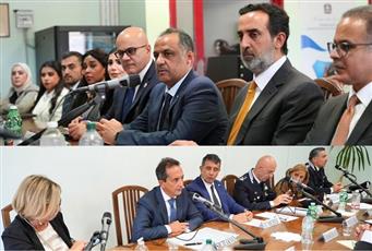 وكيل الداخلية ورئيس مصلحة السجون الإيطالية يبحثان تبادل الخبرات في مجال تأهيل وإصلاح النزلاء