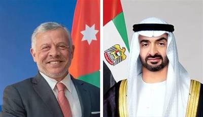 رئيس الإمارات وملك الأردن يبحثان العلاقات الثنائية والتطورات الإقليمية