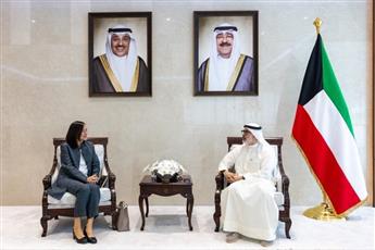 وزير الخارجية يستقبل ممثل أمين عام الأمم المتحدة الخاص بمتابعة ملف المفقودين الكويتيين وإعادة الأرشيف الوطني